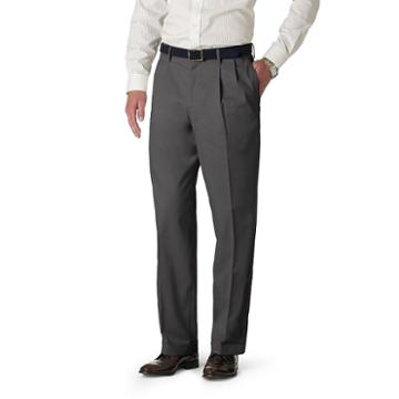 Men's Dockers&reg; Stretch Classic Fit Iron Free Khaki Pants - Pleated D3, Size: 33x30, Grey