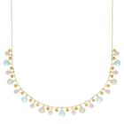 14k Gold Gemstone Briolette Necklace, Women's, Size: 18, Multicolor