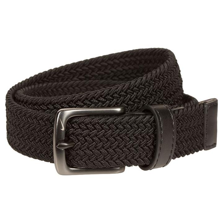 Boys Nike Stretch Woven Belt, Size: Small, Black