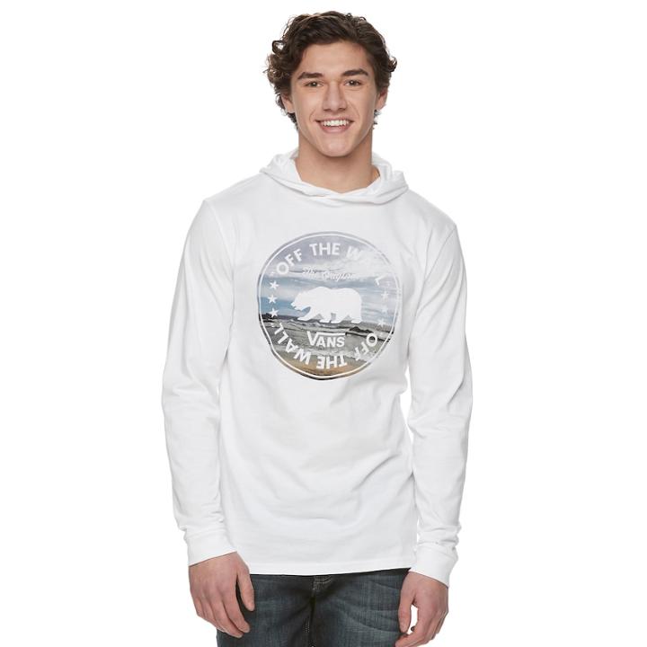 Men's Vans Cali Coast Hooded Tee, Size: Xxl, White