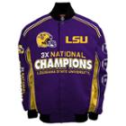 Men's Franchise Club Lsu Tigers Commemorative Varsity Jacket, Size: 4xl, Purple