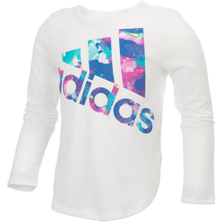 Girls 7-16 Adidas All-star Graphic Tee, Size: Large, White