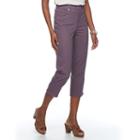 Women's Gloria Vanderbilt Amanda Capri Jeans, Size: 8, Drk Purple