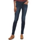 Women's Sonoma Goods For Life&trade; Faded Skinny Jeans, Size: 6 Avg/reg, Blue (navy)