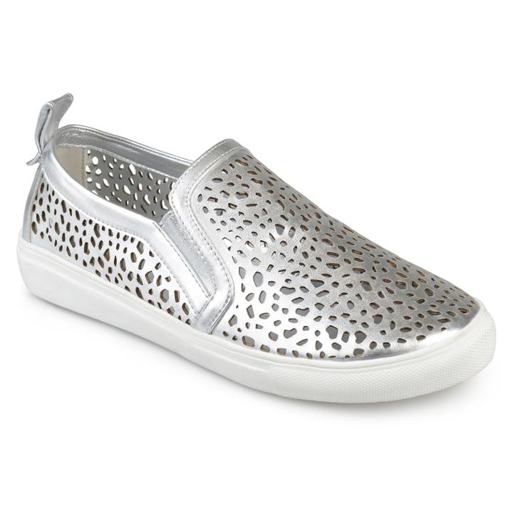 Journee Collection Kenzo Women's Sneakers, Size: Medium (7.5), Silver
