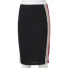 Juniors' Joe B Striped Pencil Skirt, Girl's, Size: Medium, Med Red