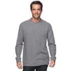 Men's Croft & Barrow&reg; Classic-fit Heavyweight Ribbed Crewneck Tee, Size: Xxl, Dark Grey