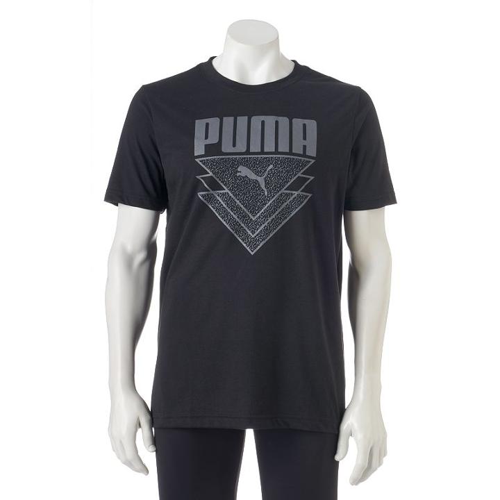 Men's Puma V Cat Tee, Size: Medium, Black