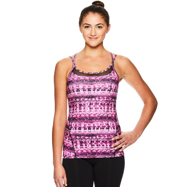 Women's Gaiam Shine Yoga Tank, Size: Xs, Green
