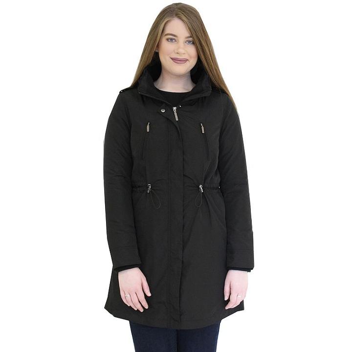 Women's Mo-ka Long Anorak Rain Jacket, Size: Medium, Black