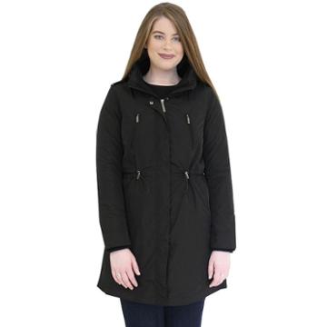 Women's Mo-ka Long Anorak Rain Jacket, Size: Medium, Black