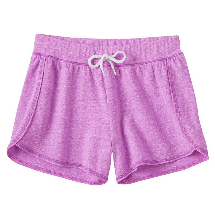 Girls 7-16 & Plus Size So&reg; Wash Effect Shortie Shorts, Girl's, Size: 14 1/2, Med Purple
