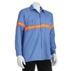 Men's Dickies Enhanced Visibility Button-down Work Shirt, Size: Xxl, Blue Other
