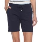 Petite Croft & Barrow&reg; Knit Bermuda Shorts, Women's, Size: Xl Petite, Blue (navy)
