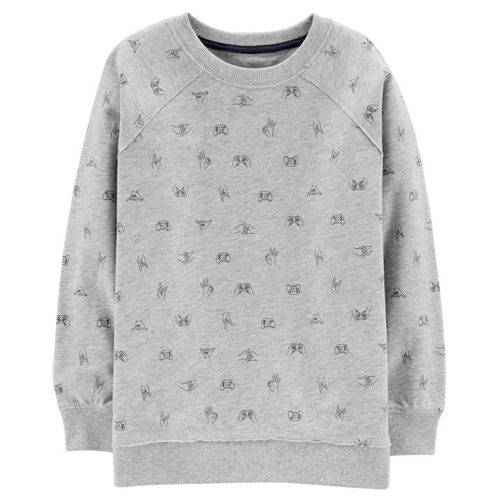 Boys 4-12 Carter's Graphic Pullover Top, Size: 7, Gray