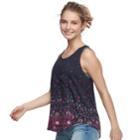 Juniors' Mudd&reg; Weekend Tank, Teens, Size: Medium, Drk Purple