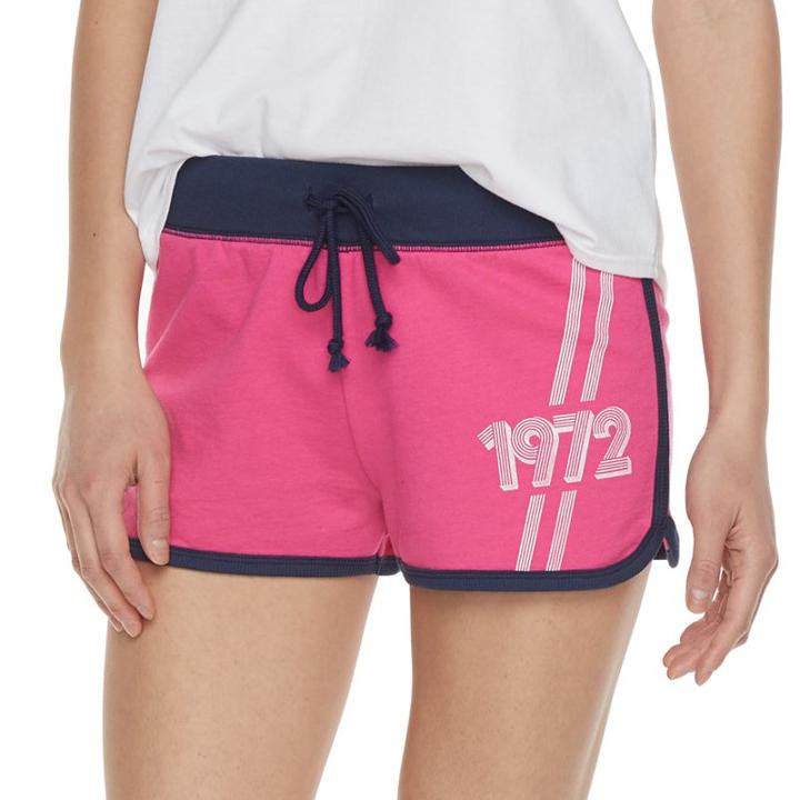 Juniors' So&reg; Beach Squad French Terry Shorts, Size: Xl, Med Pink