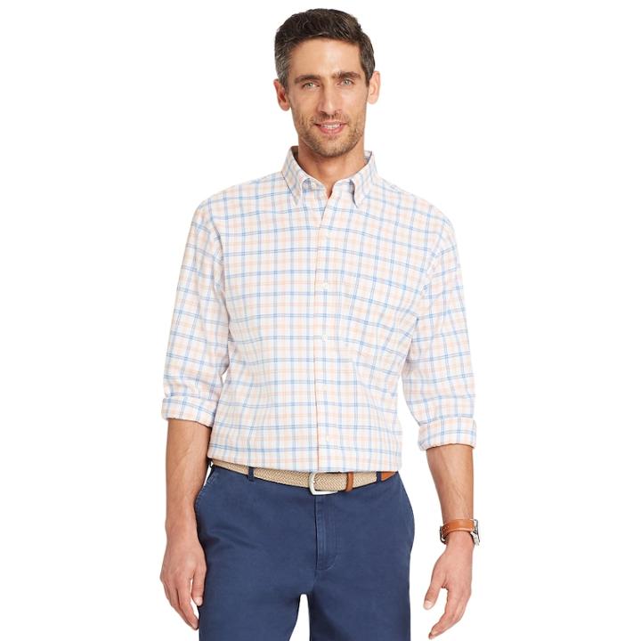 Men's Izod Classic-fit Oxford Button-down Shirt, Size: Large, Drk Orange