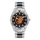 Game Time, Men's Baltimore Orioles Heavy Hitter Watch, Silver