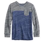 Boys 4-12 Sonoma Goods For Life&trade; Colorblock Pocket Knit Top, Size: 7, Dark Blue