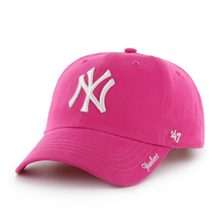 Women's '47 Brand New York Yankees Miata Clean Up Cap, Pink