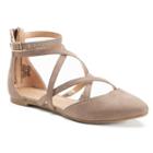 Lc Lauren Conrad Glow Women's Pointed-toe Flats, Size: 6, Lt Beige