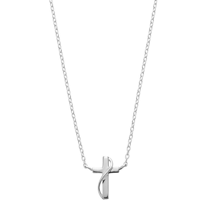 Love This Life Sterling Silver Cross Necklace, Women's