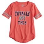 Plus Size Girls 7-16 So&reg; Varsity Graphic Tee, Size: 18 1/2, Med Pink