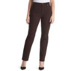 Women's Gloria Vanderbilt Amanda Classic Tapered Jeans, Size: 2 Short, Med Brown