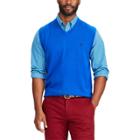 Men's Chaps Classic-fit Fine-gauge Sweater Vest, Size: Large, Blue