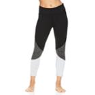 Women's Gaiam Heather Color Block Yoga Midrise Capri Leggings, Size: Large, Oxford