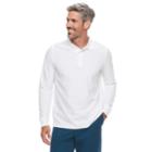Men's Croft & Barrow&reg; Classic-fit Easy-care Pique Polo, Size: Medium, White