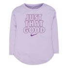 Girls 4-6x Nike Dri-fit Just That Good Tee, Size: 4, Lt Purple