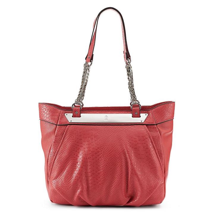 Jennifer Lopez Chain Link Lisbeth Shopper, Women's, Dark Pink