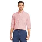 Men's Izod Classic-fit Essential Solid Woven Button-down Shirt, Size: Xl, Pink