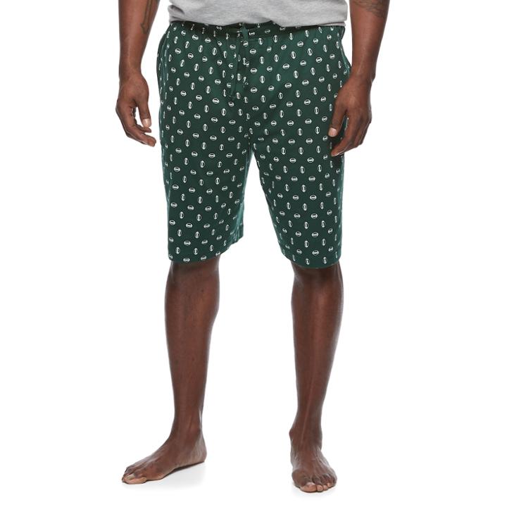 Big & Tall Croft & Barrow&reg; True Comfort Lounge Shorts, Men's, Size: Xl Tall, Green