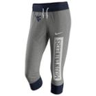 Women's Nike West Virginia Mountaineers Vintage Gym Capris, Size: Large, Dark Grey