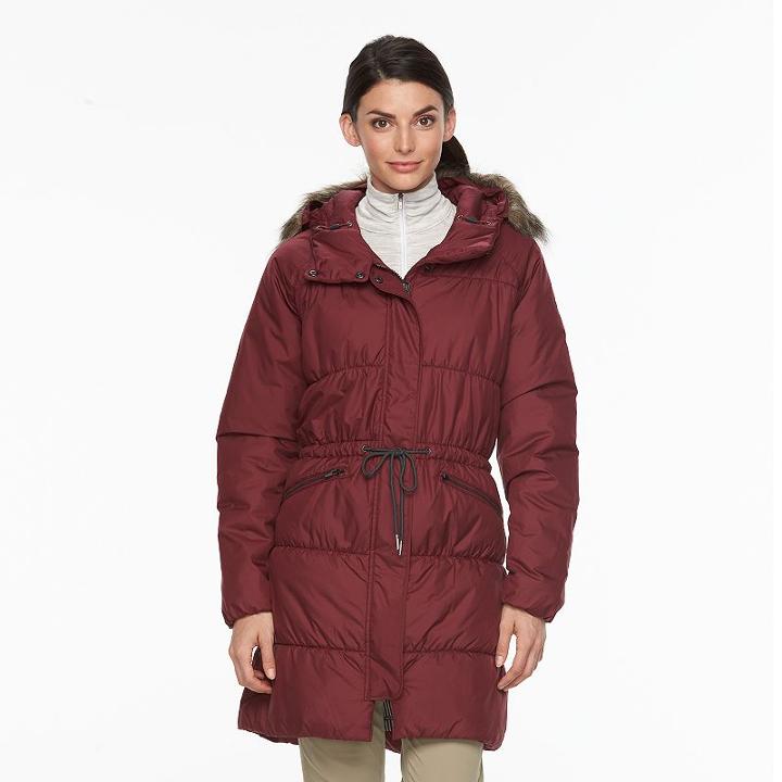 Women's Columbia Sparks Lake Thermal Coil Hooded Anorak Jacket, Size: Small, Med Pink