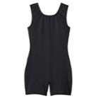 Girls 4-14 Jacques Moret Biketard Performance Leotard, Size: Small, Black