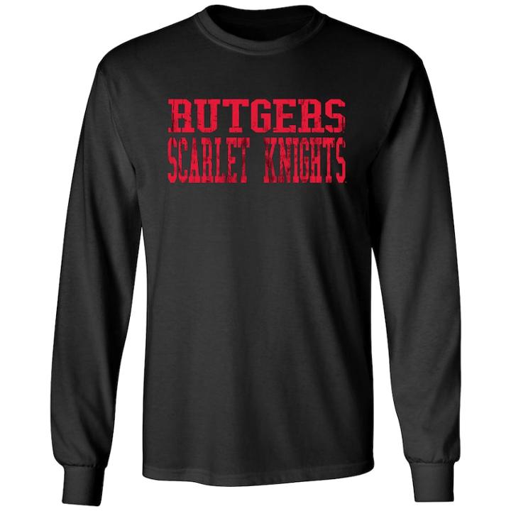 Men's Rutgers Scarlet Knights Side By Side Tee, Size: Medium, Black