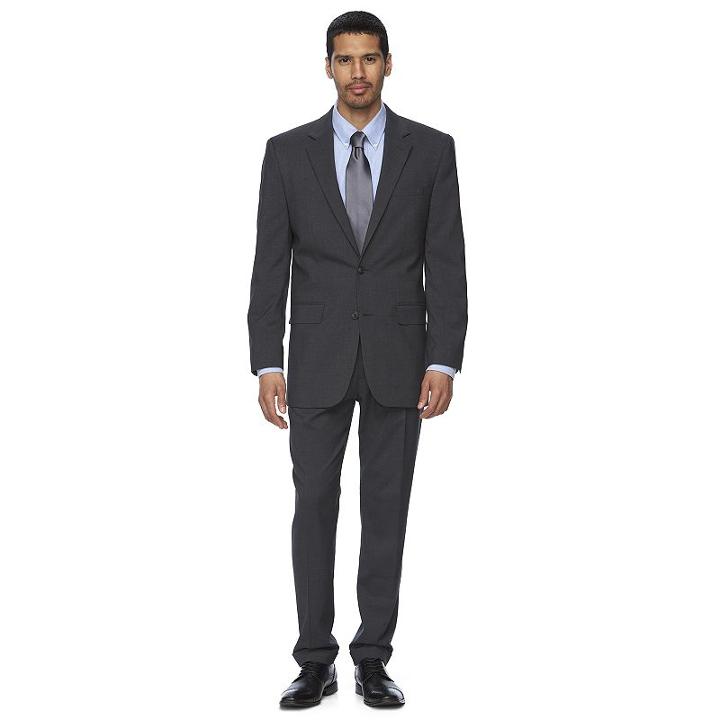 Men's Croft & Barrow&reg; Stretch Classic-fit True Comfort Suit Jacket, Size: 44 - Regular, Grey