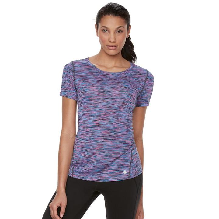 Women's Tek Gear&reg; Space-dyed Performance Tee, Size: Xs, Med Blue