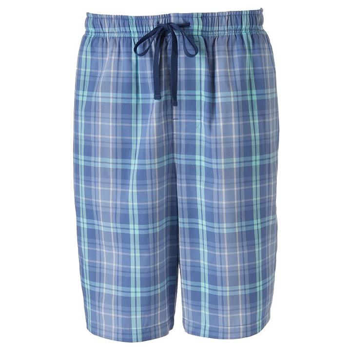 Men's Croft & Barrow&reg; True Comfort Stretch Sleep Shorts, Size: Large, Med Blue