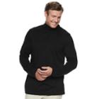 Big & Tall Croft & Barrow&reg; Classic-fit Easy-care Turtleneck, Men's, Size: L Tall, Black