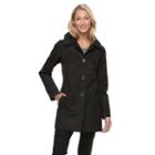Women's Towne By London Fog Button-down Jacket, Size: Xl, Black