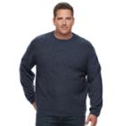 Big & Tall Dockers Classic-fit Cable-knit Easy-care Crewneck Sweater, Men's, Size: L Tall, Blue
