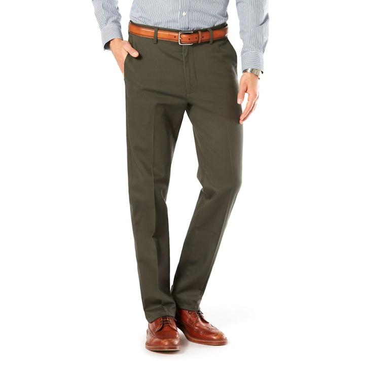 Men's Dockers&reg; Slim-fit Stretch Signature Khaki Pants D1, Size: 28x32, Green