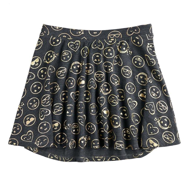 Girls 7-16 So&reg; Skater Skirt, Size: S/7-8, Black