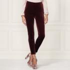 Lc Lauren Conrad Runway Collection Velvet Leggings - Women's, Size: Medium, Dark Pink
