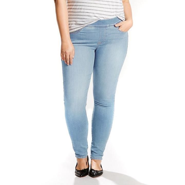 Plus Size Levi's Perfectly Shaping Pull-on Leggings, Women's, Size: 16 - Regular, Med Blue